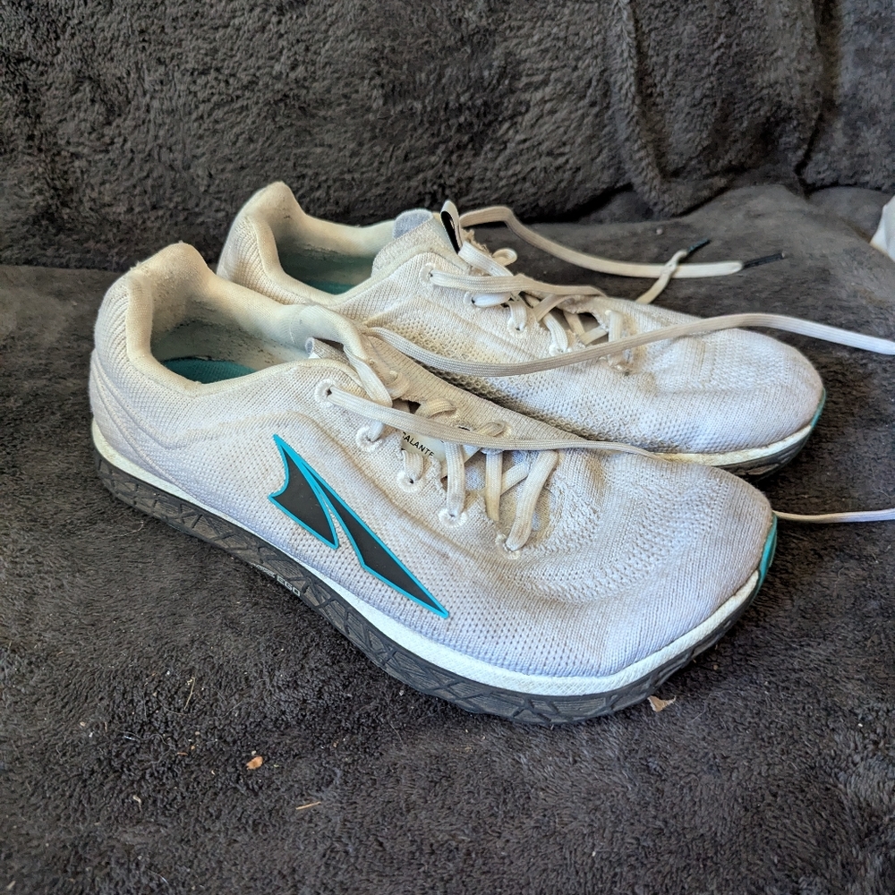 Altra Men's White and Teal Athletic Shoes